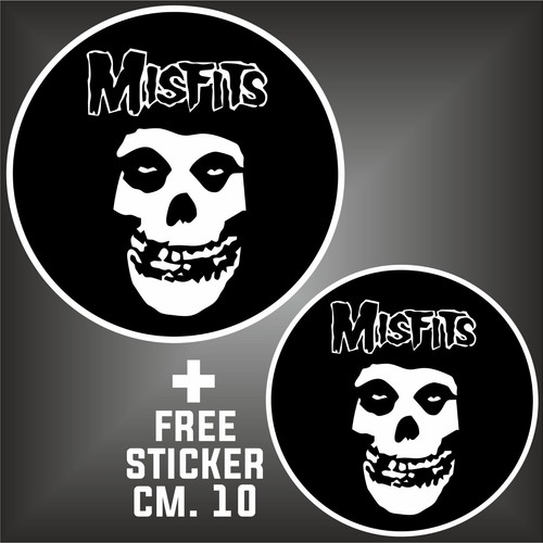 Aufkleber misfits pop hard - aufkleber,