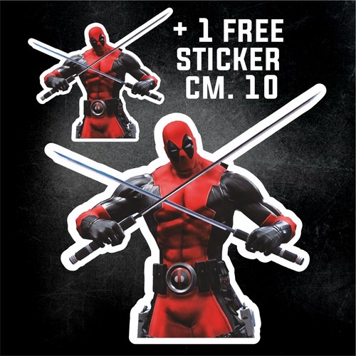 Deadpool cartoon aufkleber - cartoon,