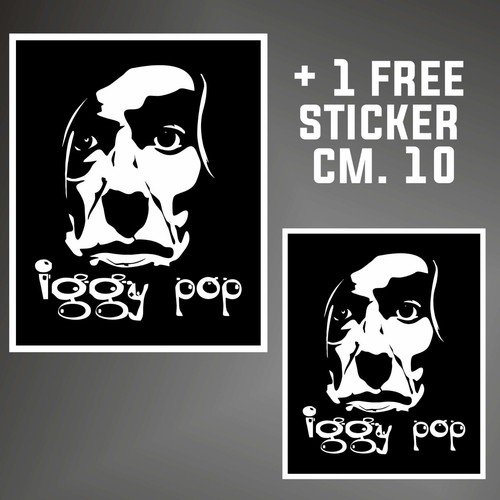 Aufkleber iggy pop - hard, rock