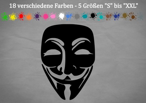 Anonymous aufkleber golf maske - aufkleber,