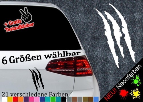 Kratzer aufkleber größen - kratzer,