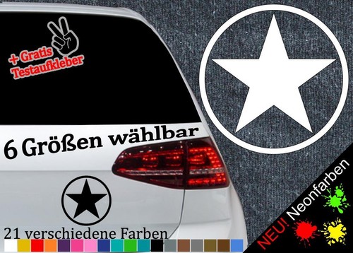 Stern aufkleber mit kreis - aufkleber,