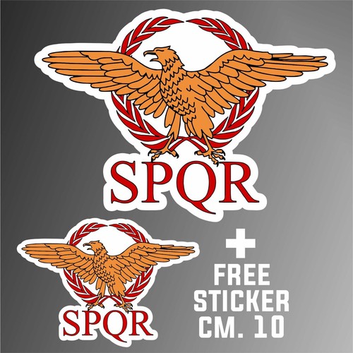 Aufkleber roma spqr - aufkleber, ultras