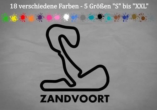 Circuit zandvoort aufkleber - zandvoort,