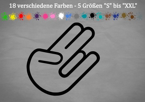 Shocker hand aufkleber - aufkleber, auto