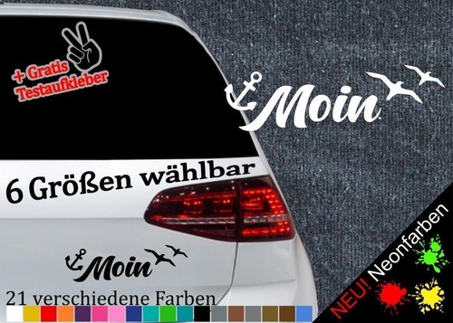 Moin aufkleber nordsee 6 - aufkleber,
