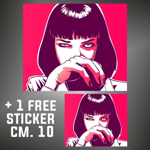 Pulp fiction aufkleber sticker - fiction,
