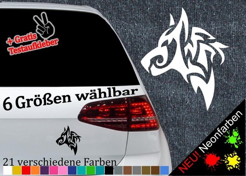 Wolf aufkleber tattoo tribal - aufkleber,