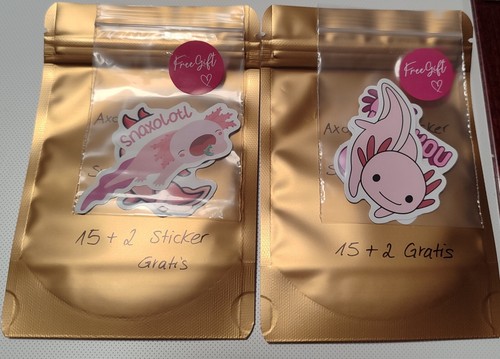 Axolotl sticker surprise - axolotl, sticker,
