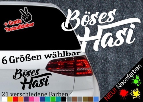 Böses hasi aufkleber 6 - böses,